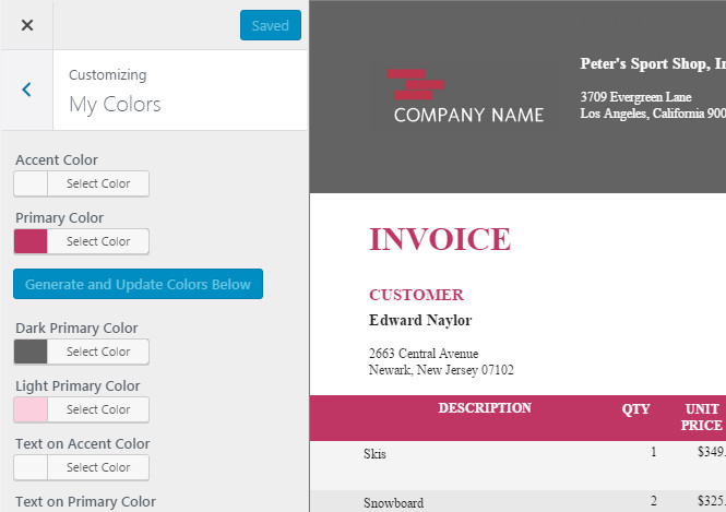 Design your own WooCommerce invoice with Filogy Finance plugin without coding